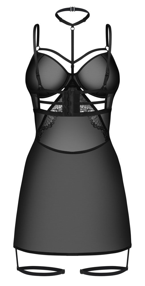 Chemise con choker Arrowel Black