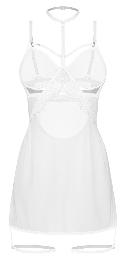 Chemise Arrowel White con Choker