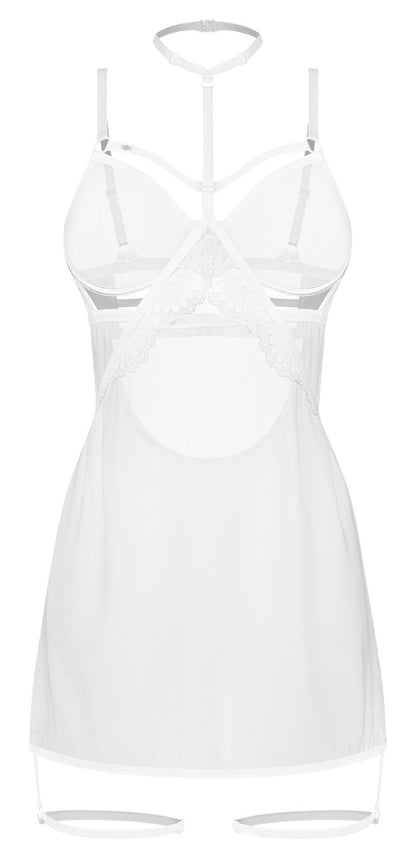 Chemise Arrowel White con Choker