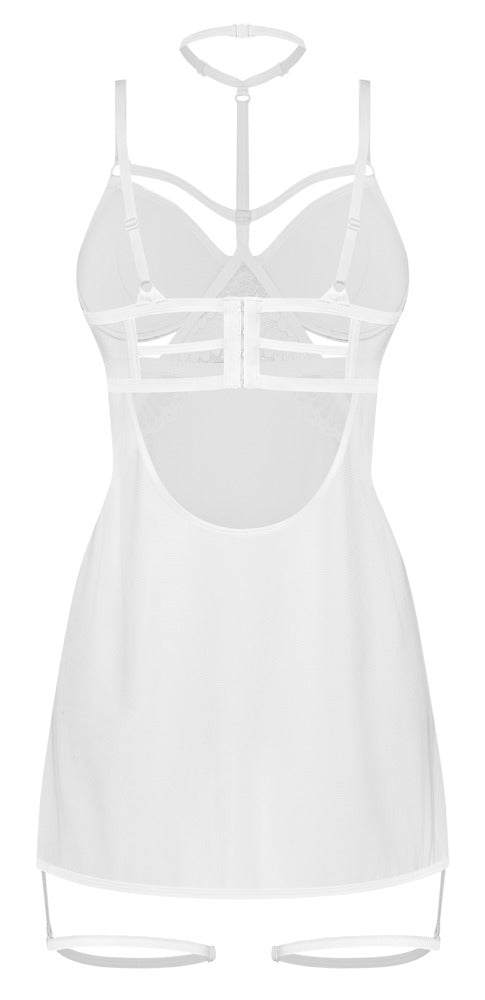 Chemise Arrowel White con Choker