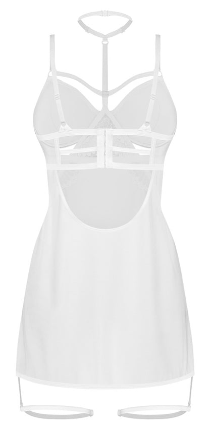Chemise Arrowel White con Choker