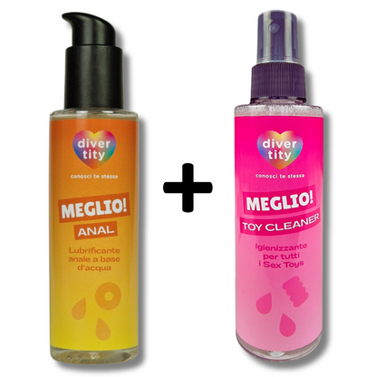 Set Promo Lubrificante Anal + Igienizzante