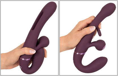 Strapless Strap-On With Flicking Tongue