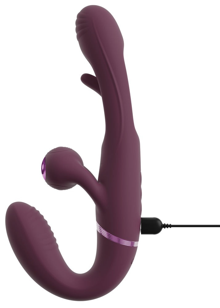 Strapless Strap-On With Flicking Tongue