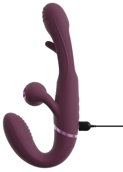 Strapless Strap-On With Flicking Tongue