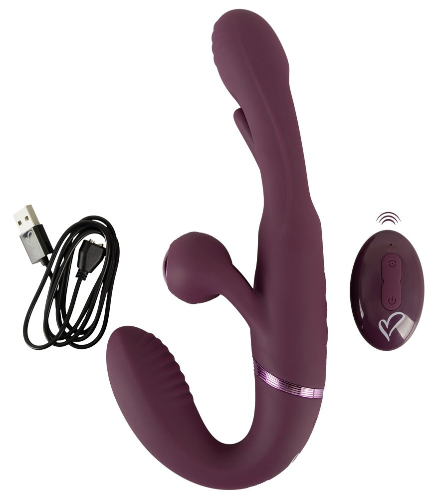 Strapless Strap-On With Flicking Tongue