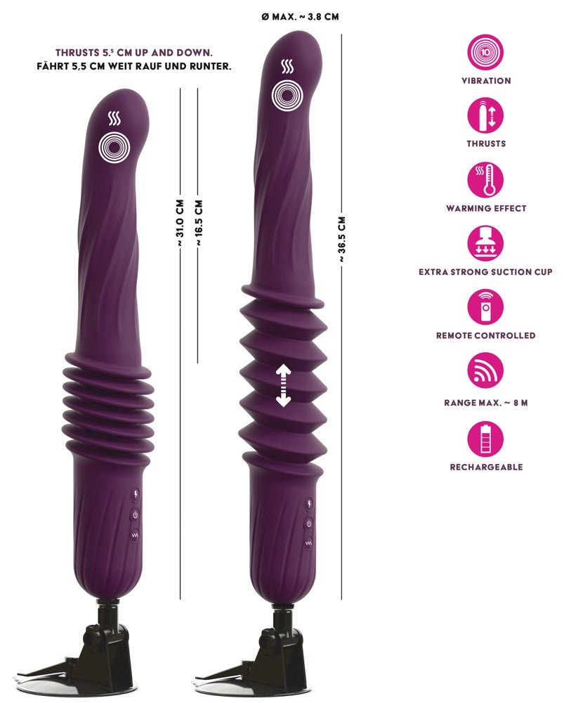 RC Sex Machine con Riscaldamento Purple