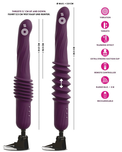 RC Sex Machine con Riscaldamento Purple