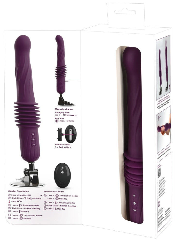 RC Sex Machine con Riscaldamento Purple