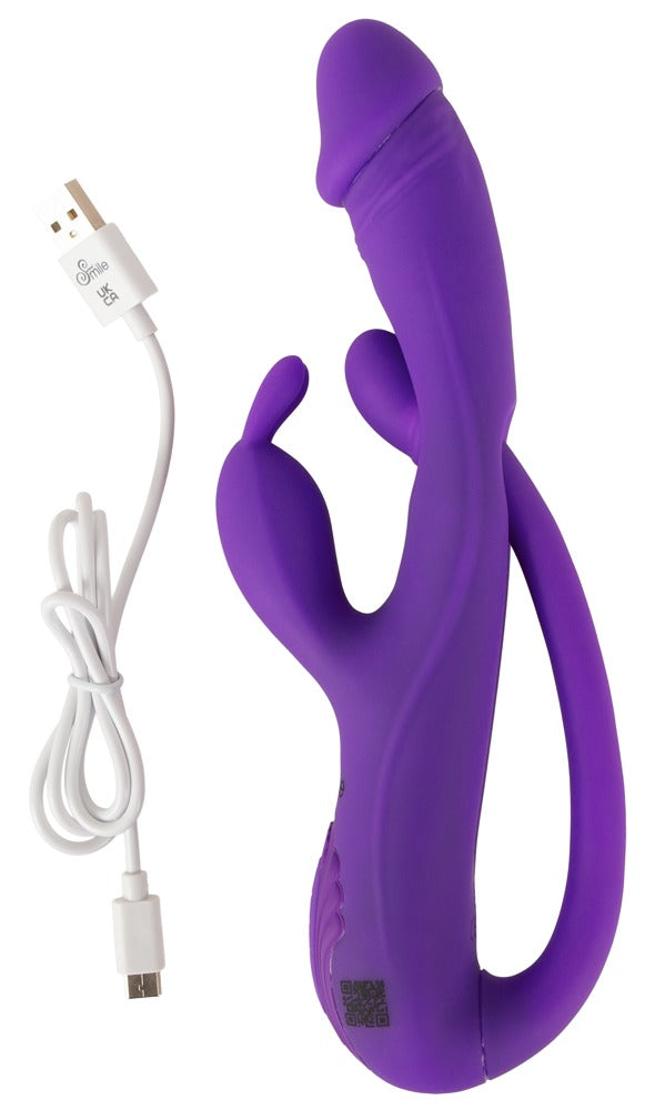 Vibratore Rabbit con Anal Tickler