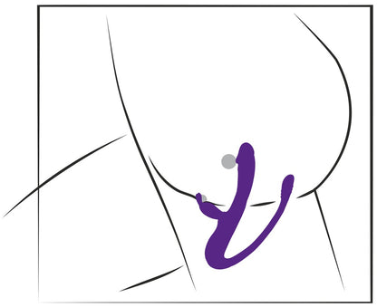Vibratore Rabbit con Anal Tickler