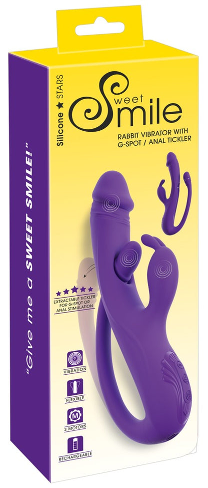 Vibratore Rabbit con Anal Tickler