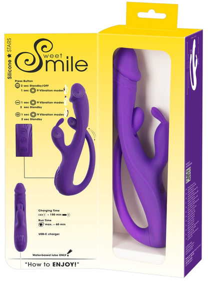 Vibratore Rabbit con Anal Tickler