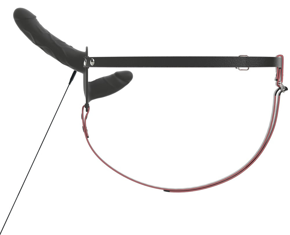 Strap-On Doppio con Telecomando