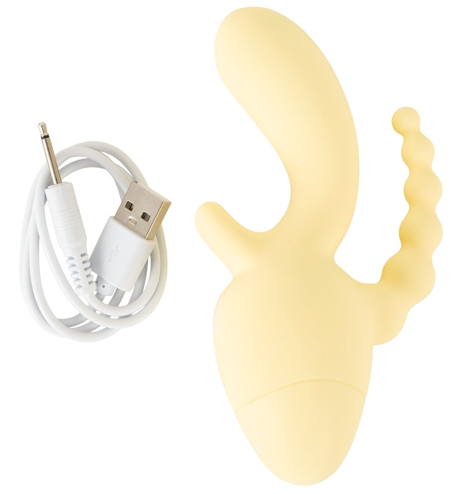 Mini Vibratore Rabbit Giallo