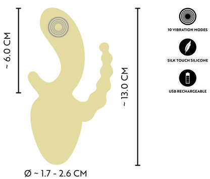 Mini Vibratore Rabbit Giallo