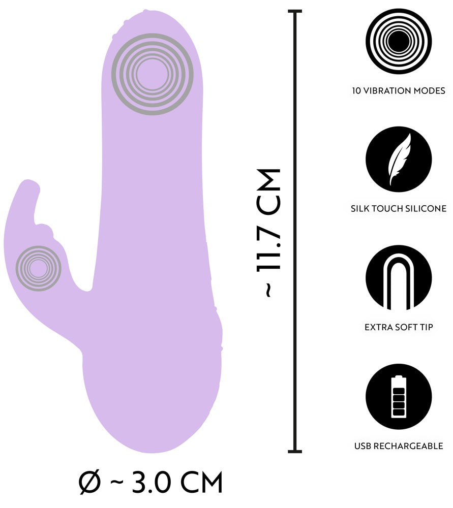 Mini Vibratore Rabbit Viola