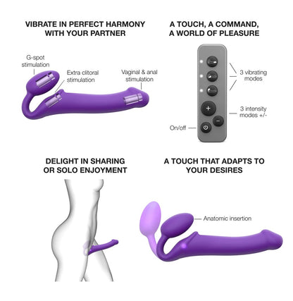 Vibrating Bendable Strap-On