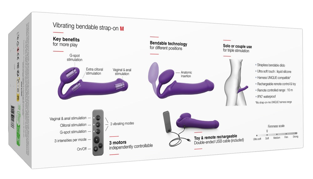 Vibrating Bendable Strap-On