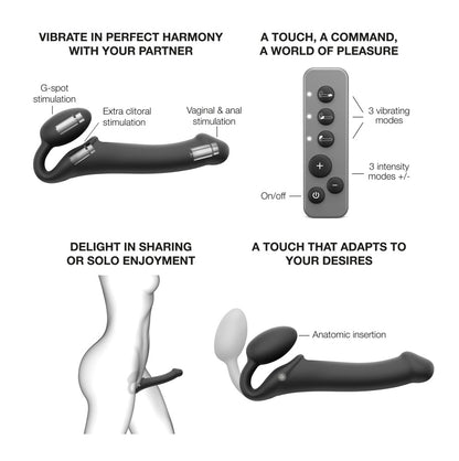 Vibrating Bendable Strap-On