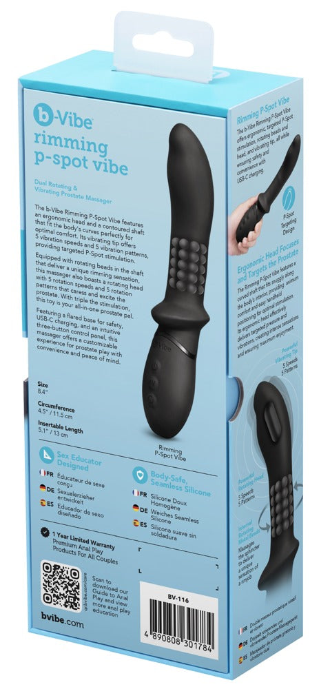 Vibratore con Perle Rimming P-Spot Vibe