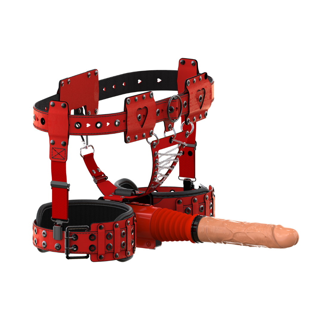 X4 Sex Machine With Strap-on Harness