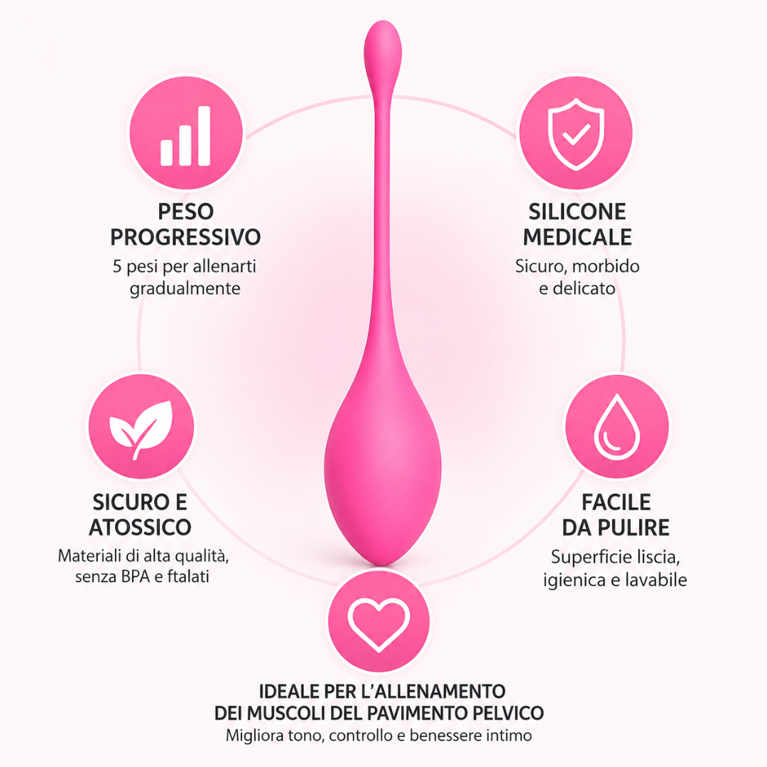 Sistema progressivo per riabilitazione del pavimento pelvico (5 livelli)