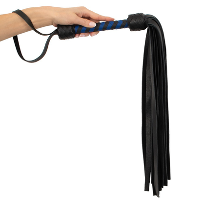 Flogger Pelle Nero Azzurro