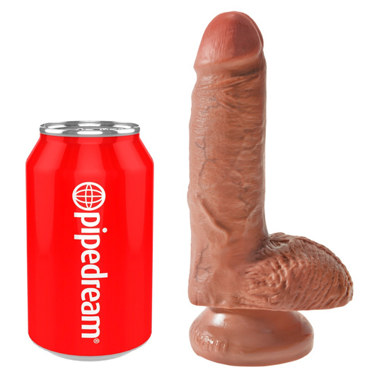 7" Cock with Balls Tan