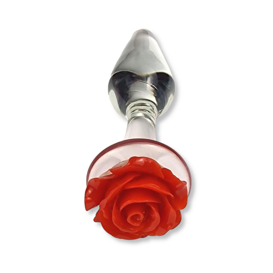 Rose Glass Plug Cone