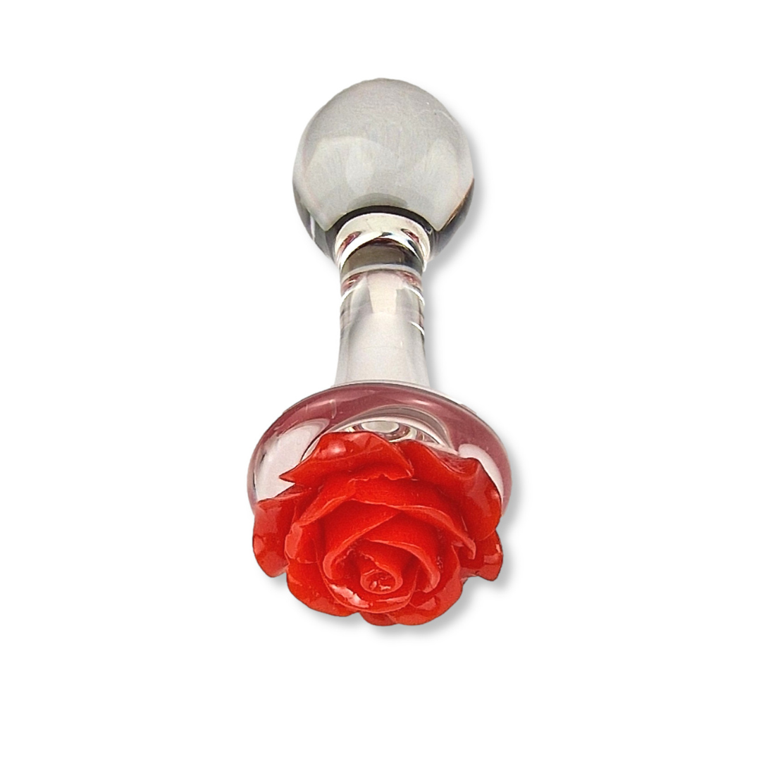 Rose Glass Plug Drop | divertity