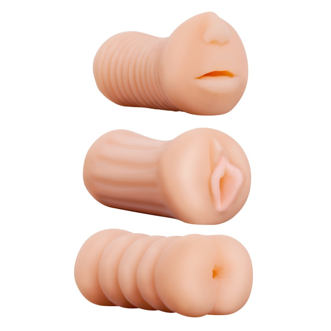 Set di 3 Masturbatori per Uomo