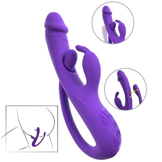 Vibratore Rabbit con Anal Tickler
