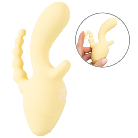 Mini Vibratore Rabbit Giallo